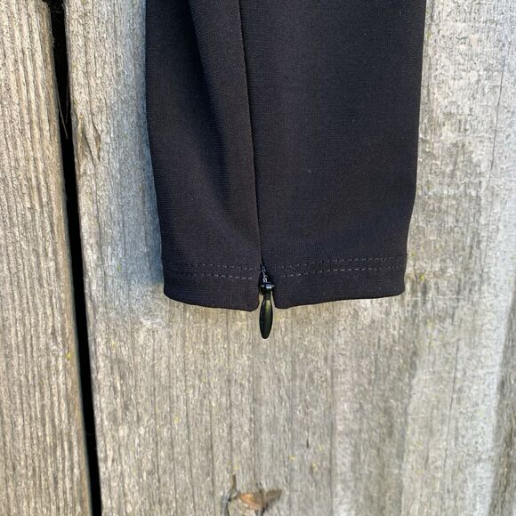 CINQ A SEPT Alina Dress Womens Sz 6 Black Ruched Bodycon Turtleneck Ruched - Picture 7 of 12